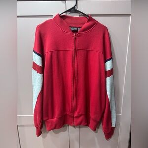 Vintage 90s Men’s Nucleus Sportswear Red Zip-Up Jacket